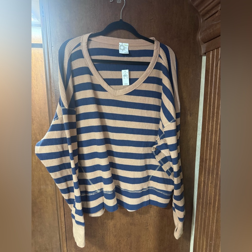 Over sized waffle knit
